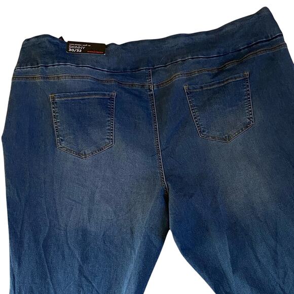 Avenue Jeans Womens Size 30 NEW Stretchy Skinny Straight Pull On Casual Denim - Picture 3 of 8